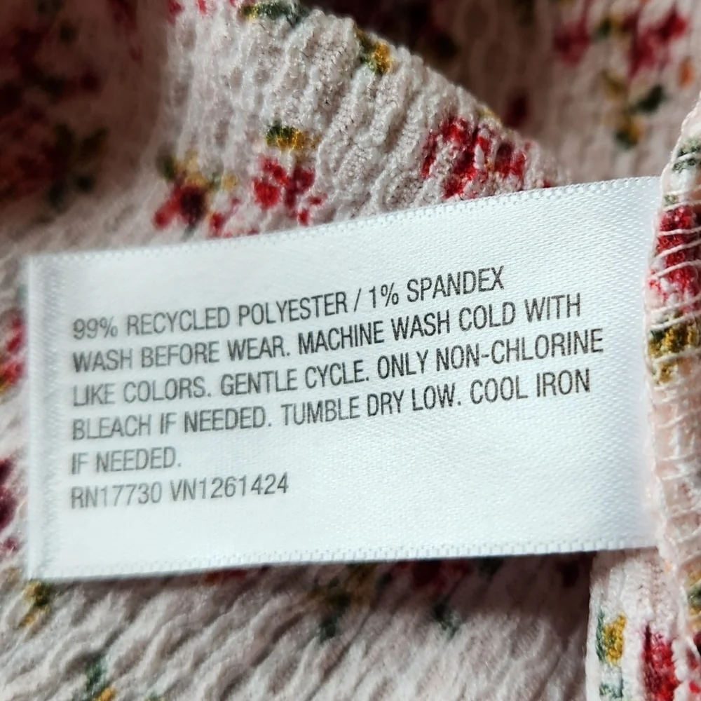 Girl's Floral Dress & Red Sweater - Art Class - Size L(10-12)